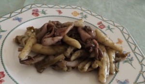 Pasta seppie e carciofi