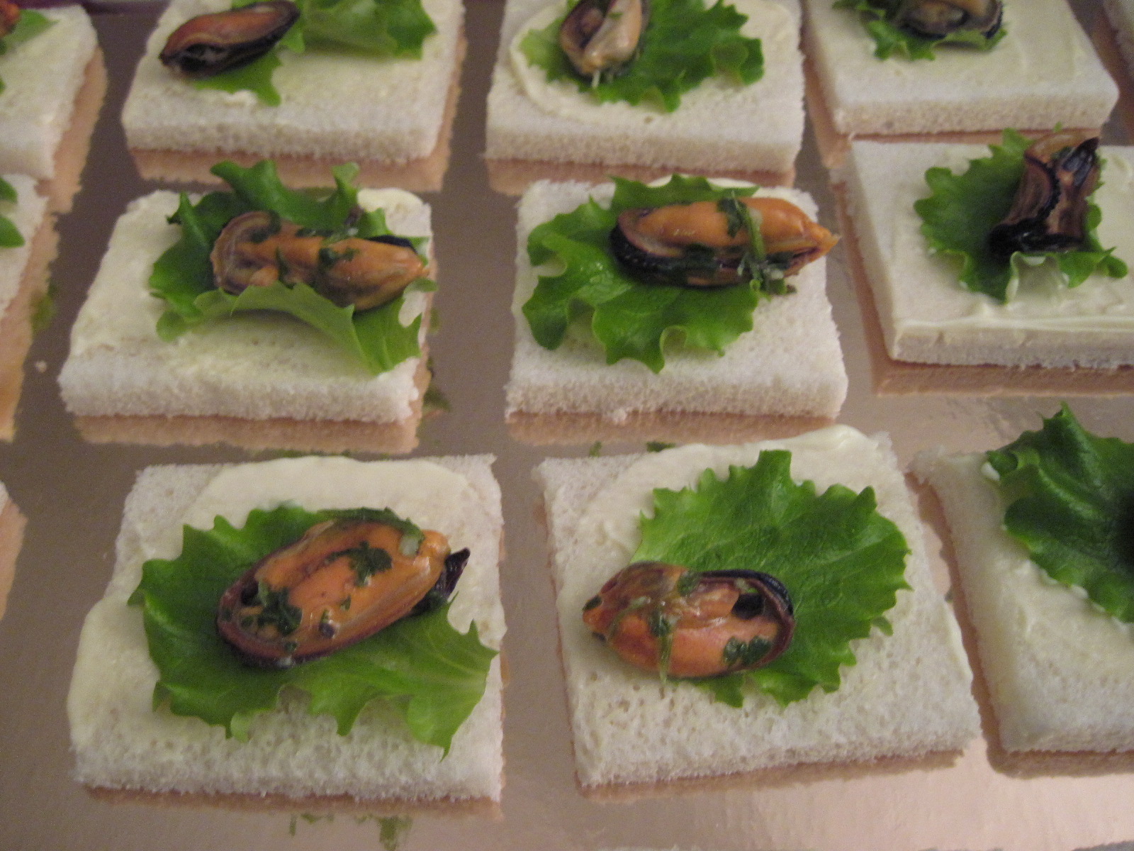 Tartine con le cozze