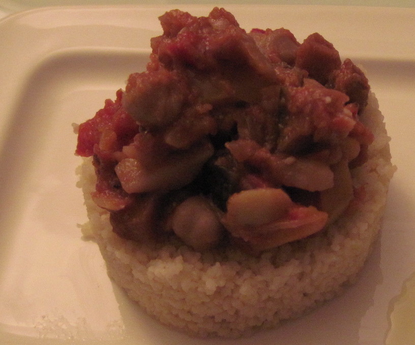 Caponatina di verdure speziate con cous cous