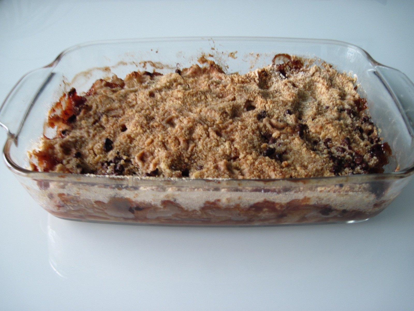 Crumble di pere e cioccolato