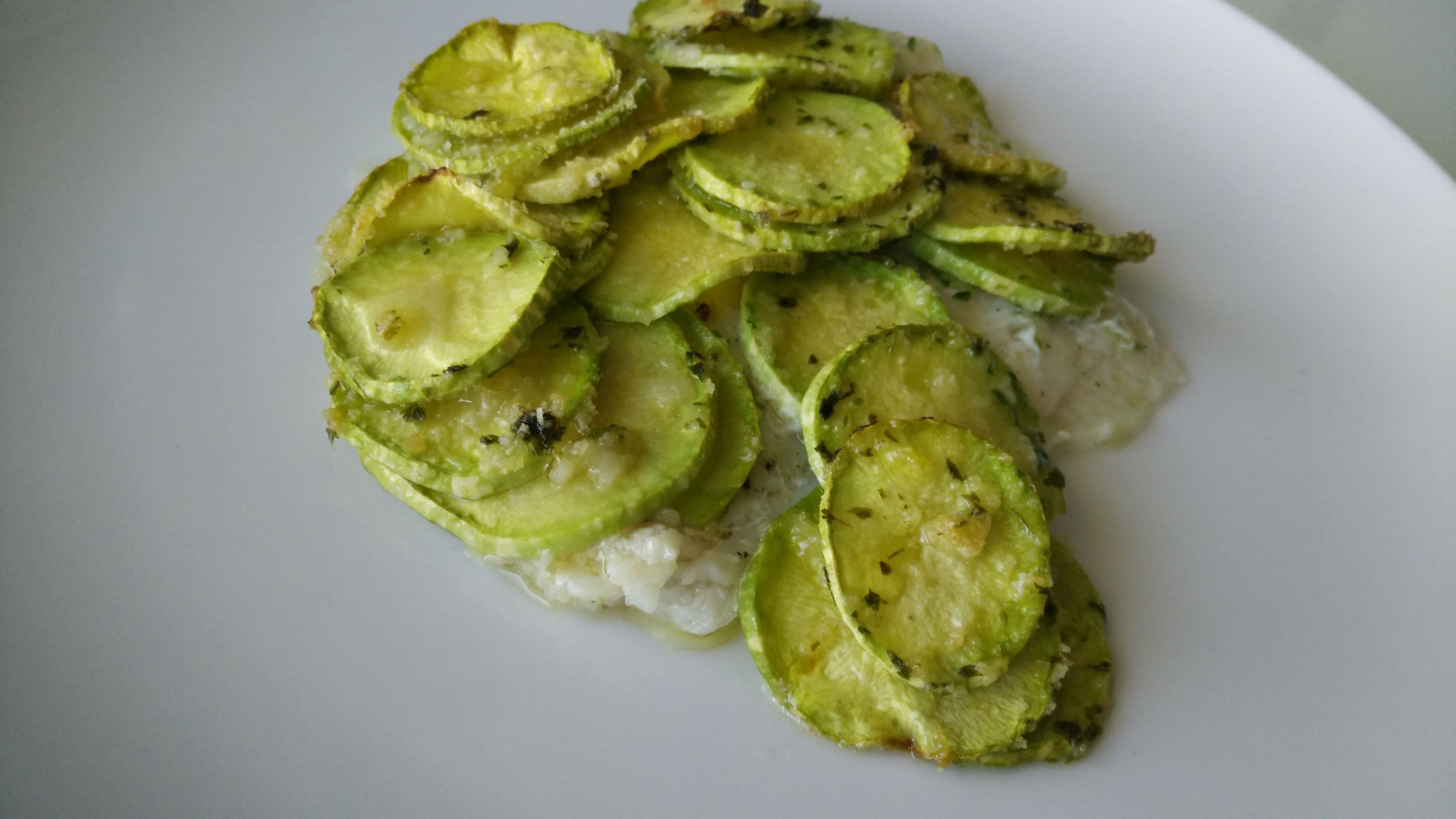 Filetto di platessa in crosta di zucchine